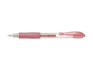 Gelschreiber „G-2 Metallic“, pink, 0,32 mm, Druckmechanik, PILOT